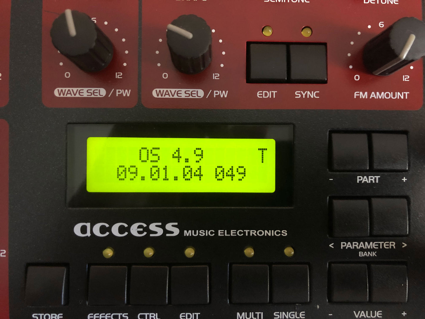 Access Virus B Desktop, All New Tacts, Power Filter Cap, Battery + PSU, OS 4.9