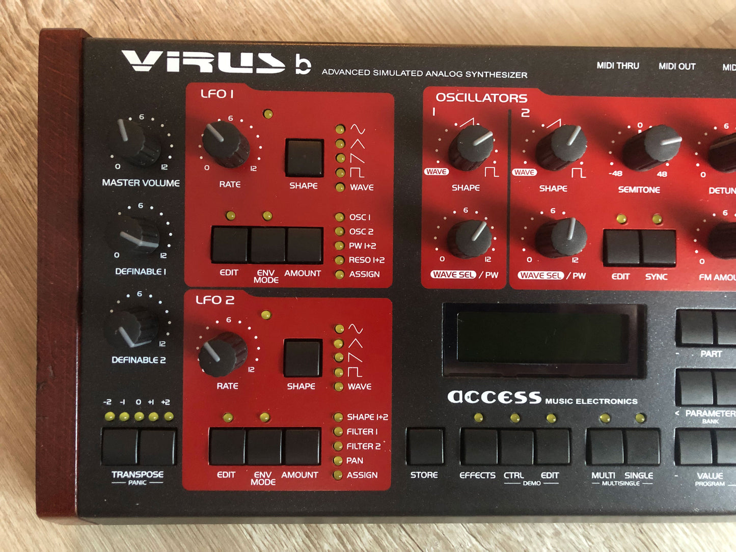 Access Virus B Desktop, All New Tacts, Power Filter Cap, Battery + PSU, OS 4.9