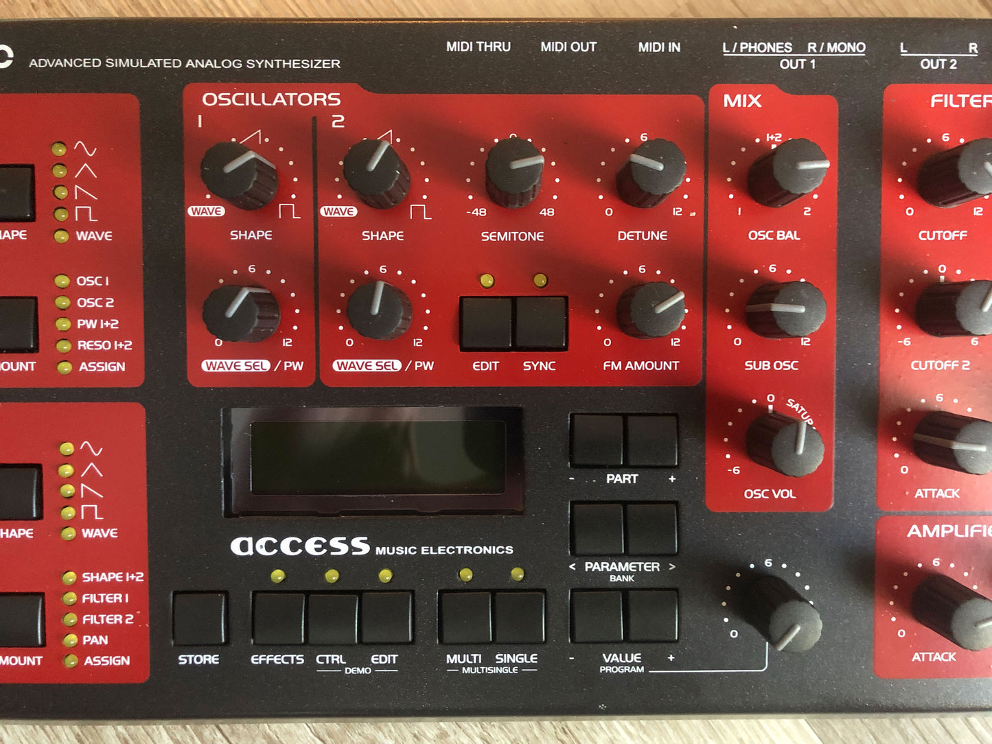 Access Virus B Desktop, All New Tacts, Power Filter Cap, Battery + PSU, OS 4.9