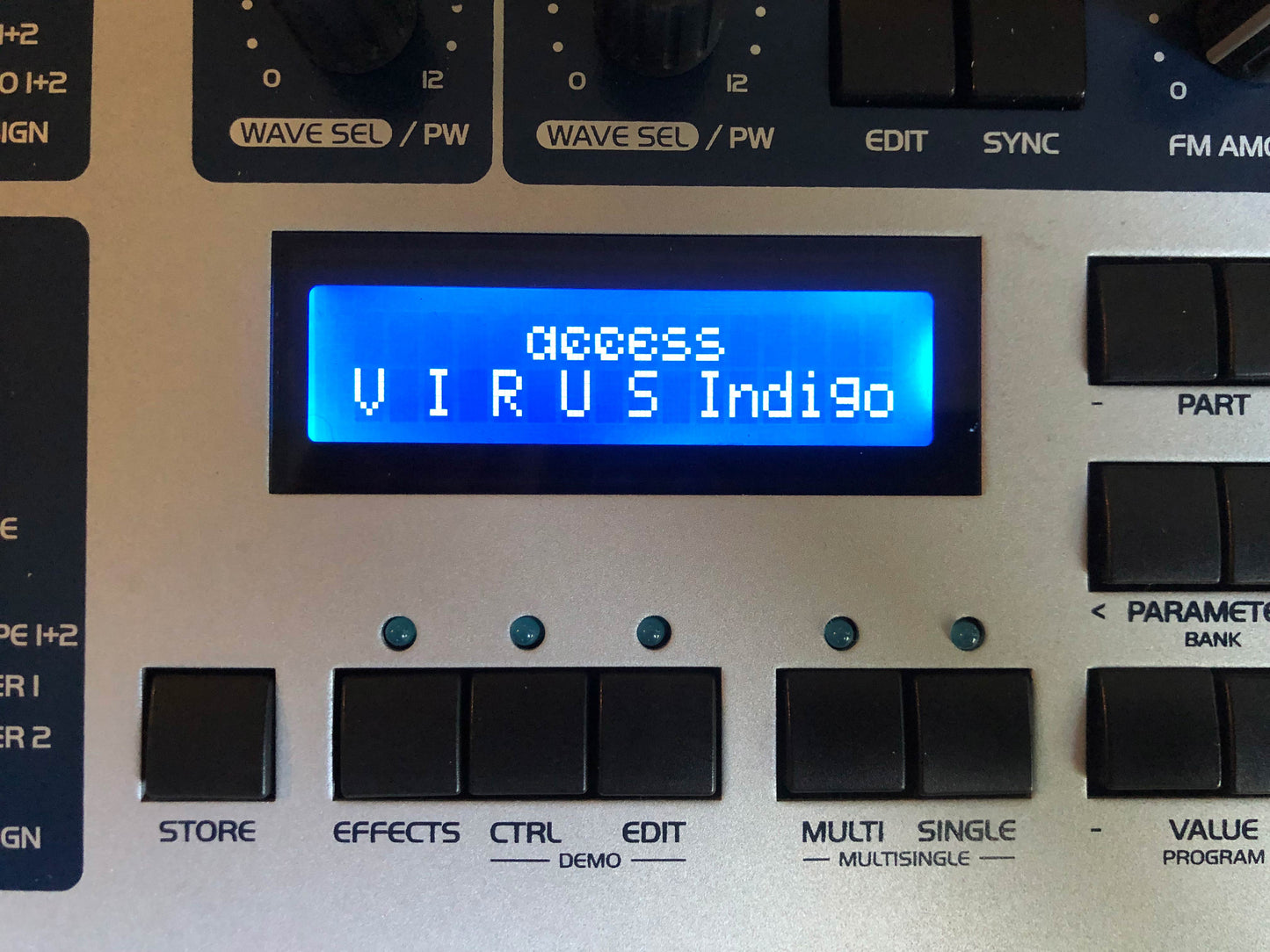 Access Virus Indigo w/ All New Tacts, New Display, Key Contact Board, Battery, Power Switch + PSU