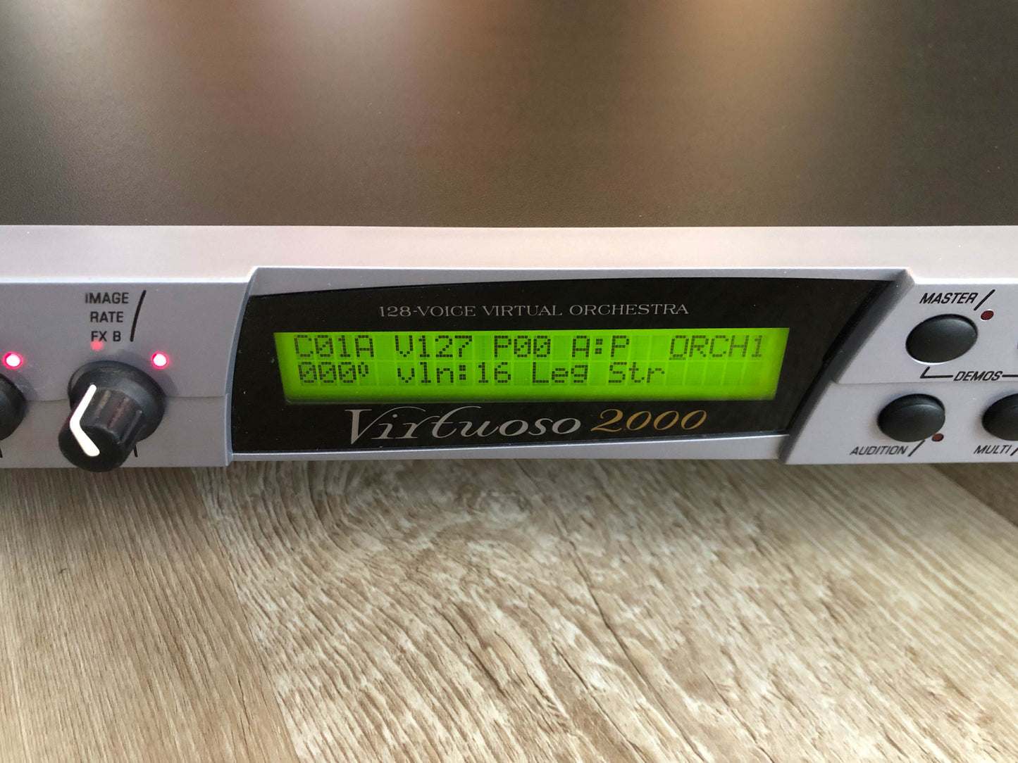 E-MU Systems Virtuoso 2000 Synthesizer Sound Module w/ New Encoder + Rack Ears