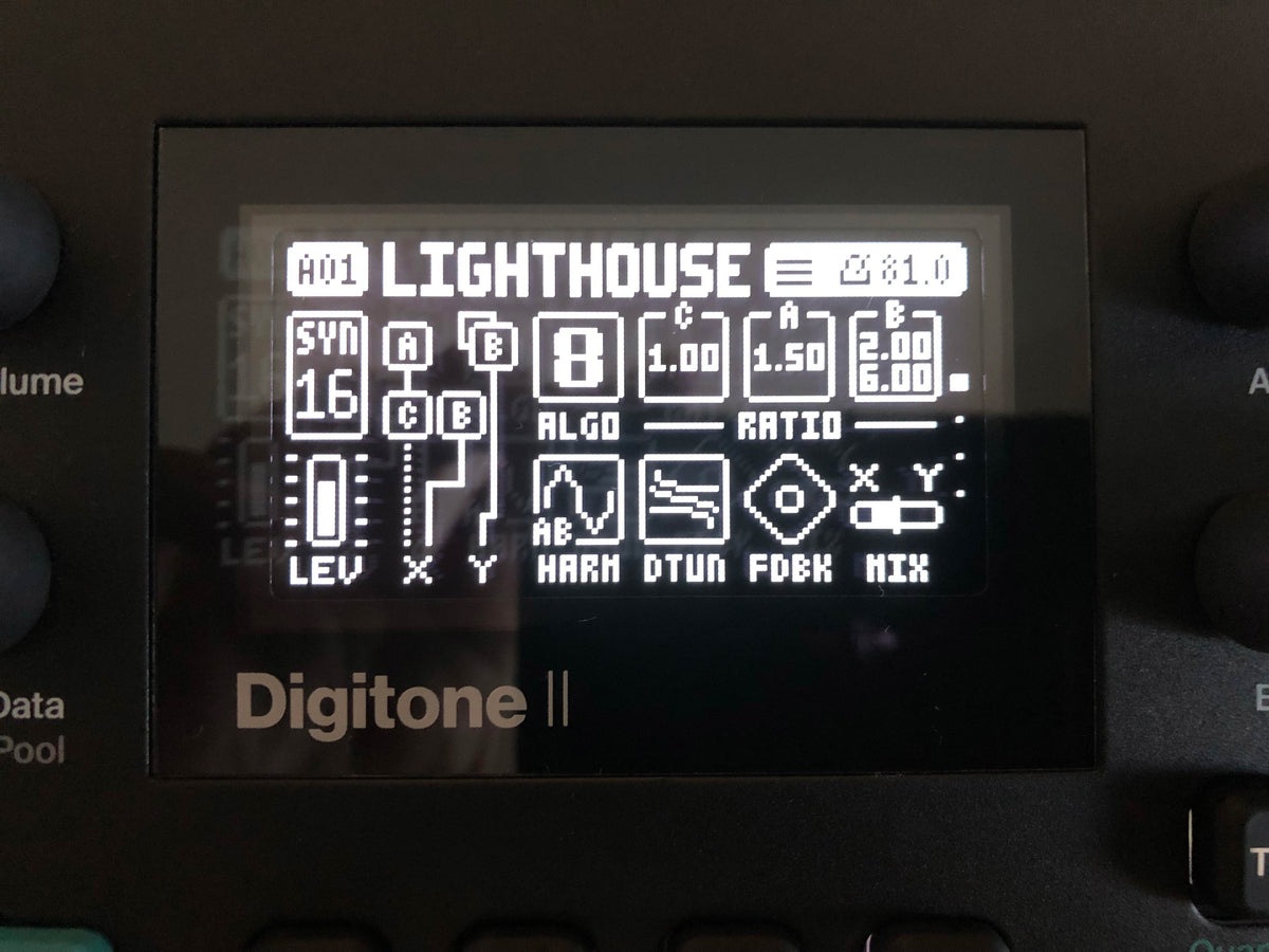 Elektron Digitone II 16-Voice Digital Synthesizer w/ OG Box, PSU + New USB Cable