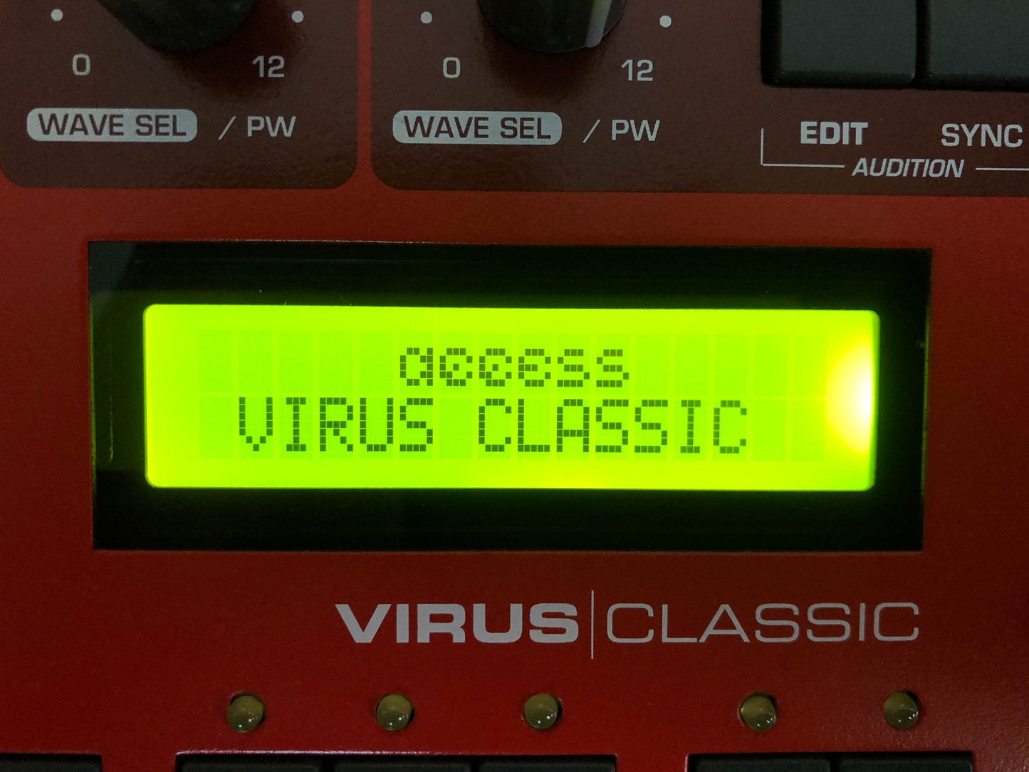 Access Virus Classic Desktop w/ All New Tacts, Near-Mint w/ All New Tacts, Partial Recap, New Display + PSU