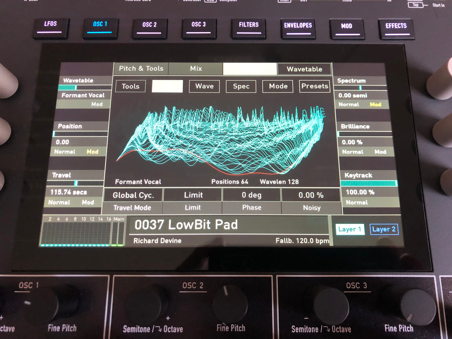 Waldorf Iridium Desktop MKI 16-Voice Synthesizer w/ OG Box, 128GB microSD + PSU