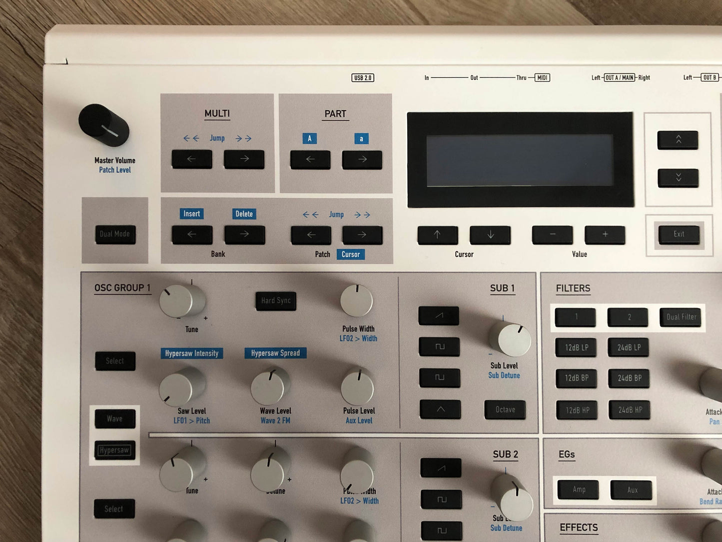 Waldorf Kyra Virtual Analog Desktop Synthesizer w/ Rack Ears + OG PSU
