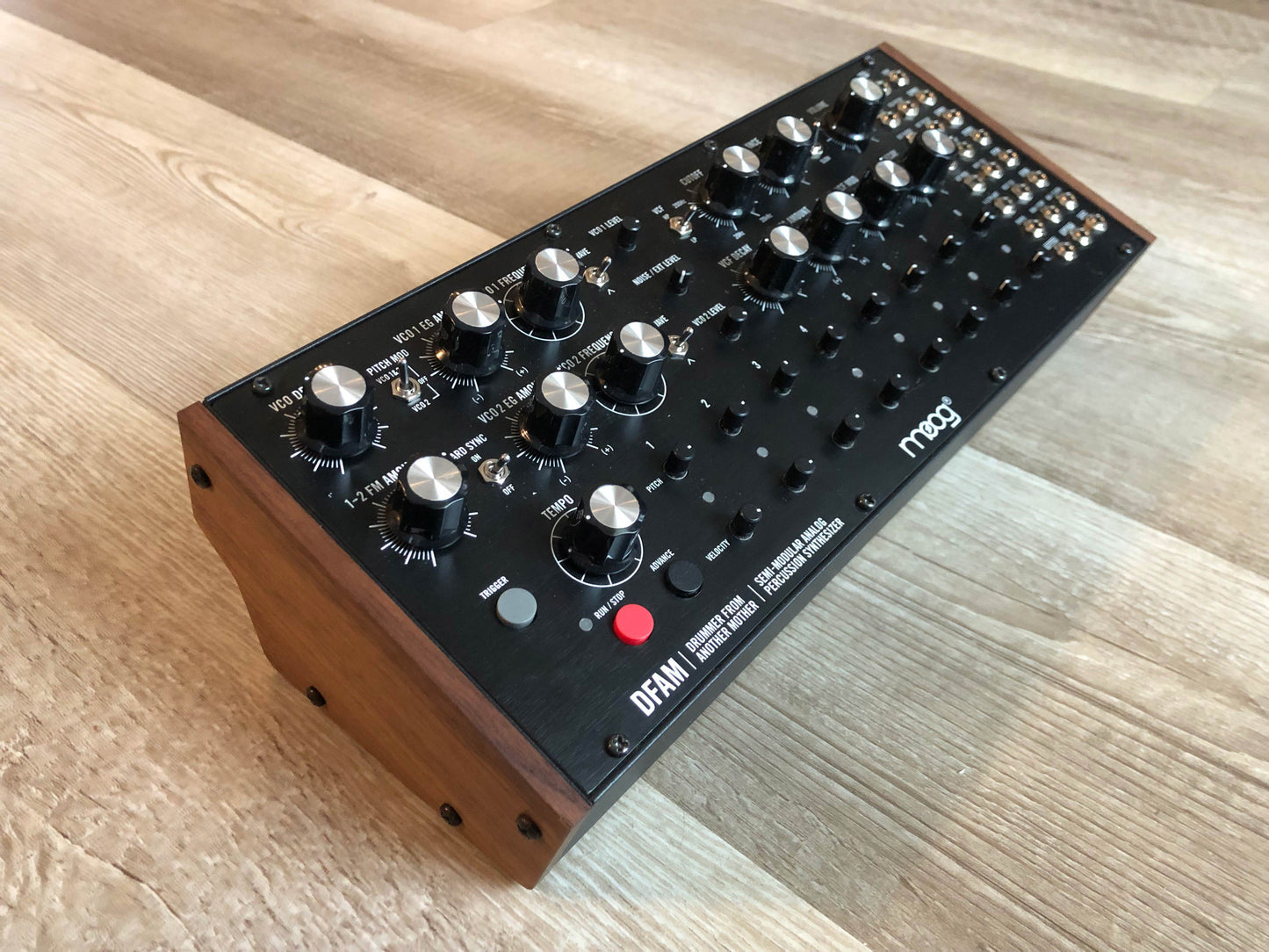 Moog DFAM Drummer From Another Mother Analog Percussion Synthesizer w/ OG Box, Patch Cables + PSU