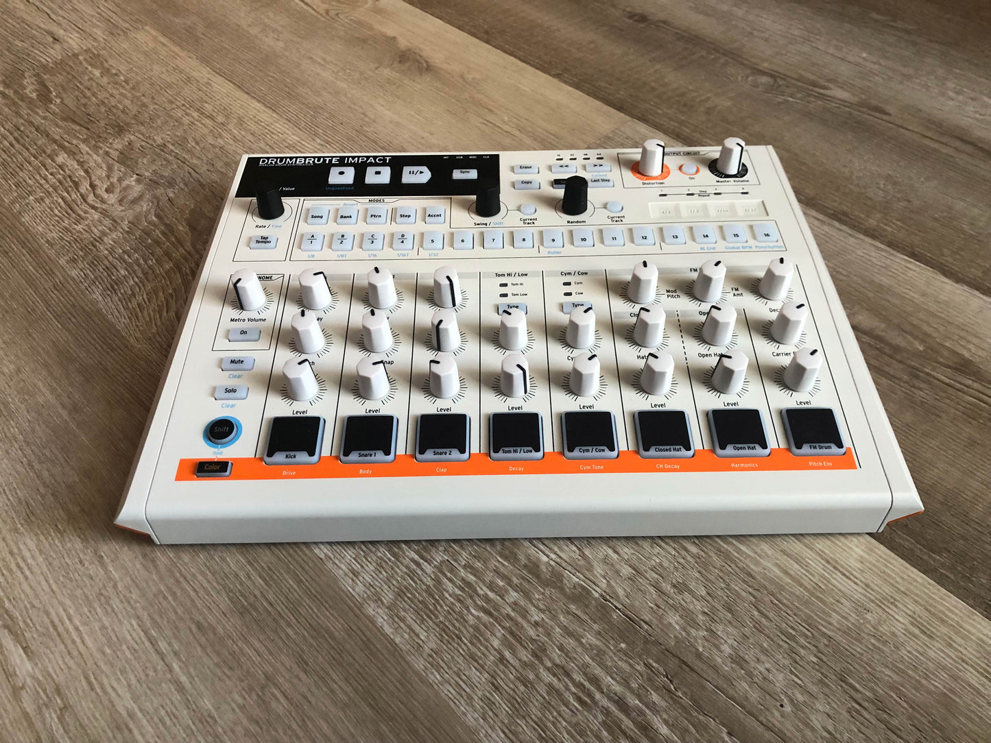 Arturia Drumbrute Impact 1984 Edition (White) Analog Drum Synthesizer, Mint w/ OG Box + PSU