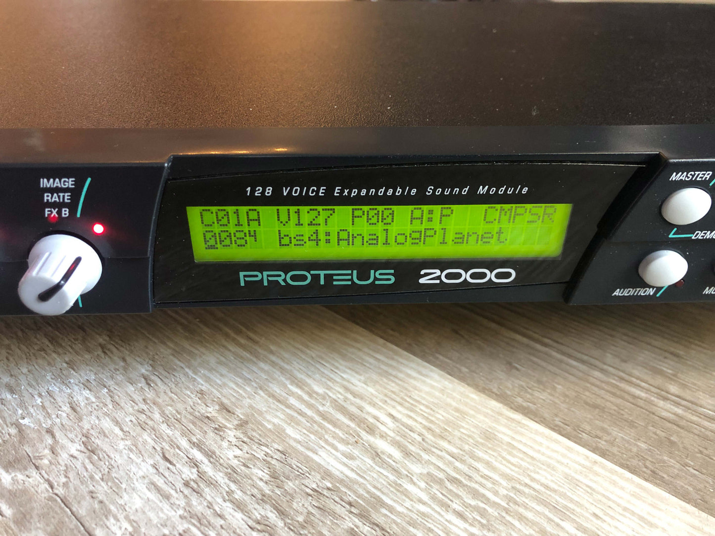 E-MU Systems Proteus 2000 Synthesizer Sound Module w/ New Encoder + Rack Ears & Manual