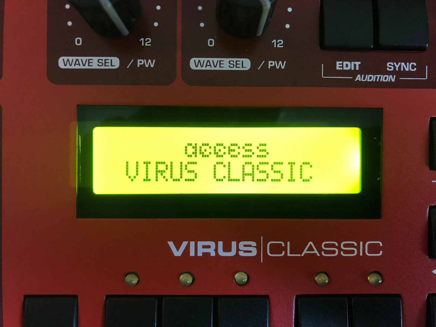 Access Virus Classic Desktop, Near-Mint w/ All New Tacts, Partial Recap, New Display + PSU
