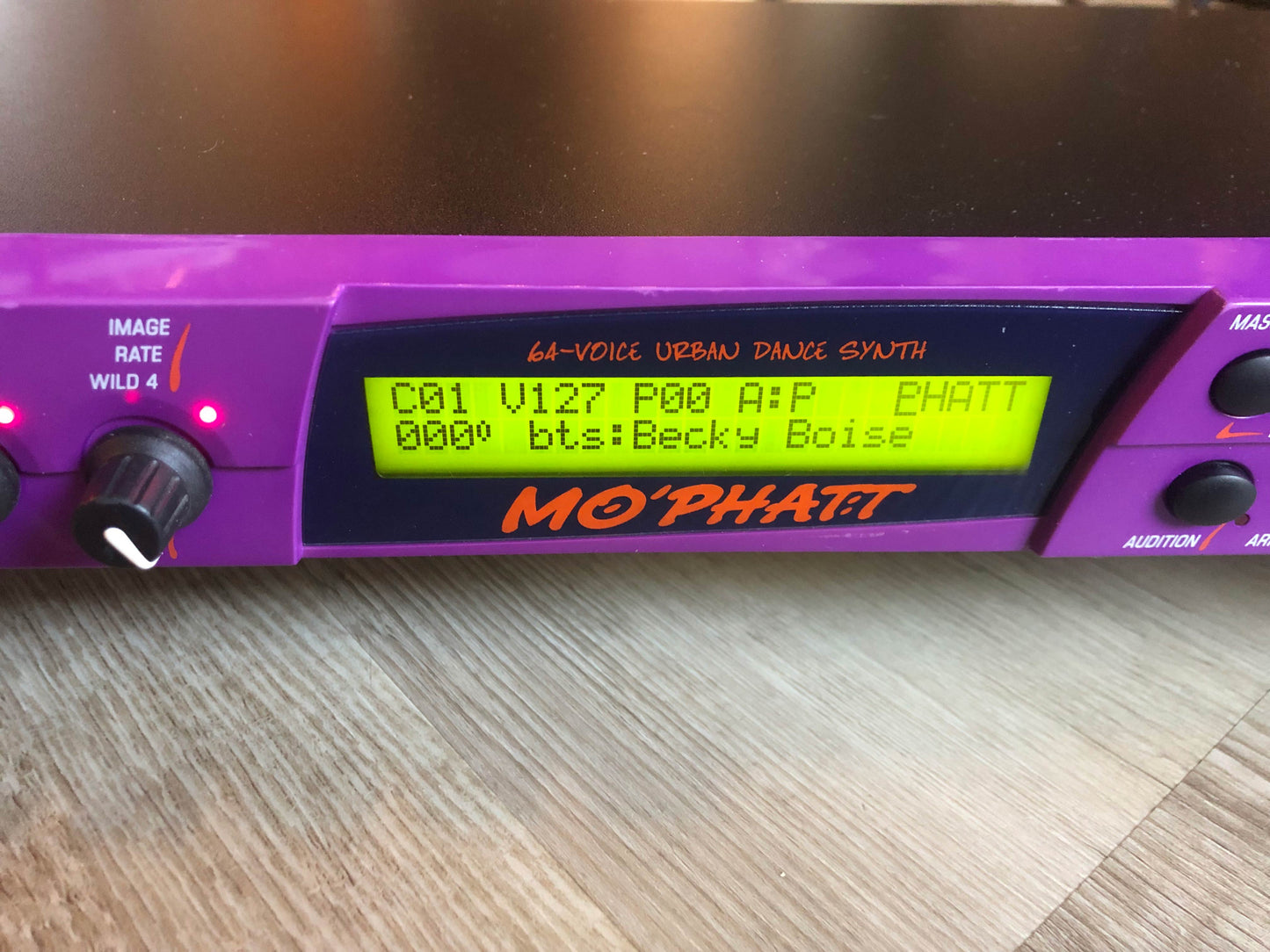 E-MU Systems Mo' Phatt Synthesizer Sound Module w/ New Encoder + Rack Ears