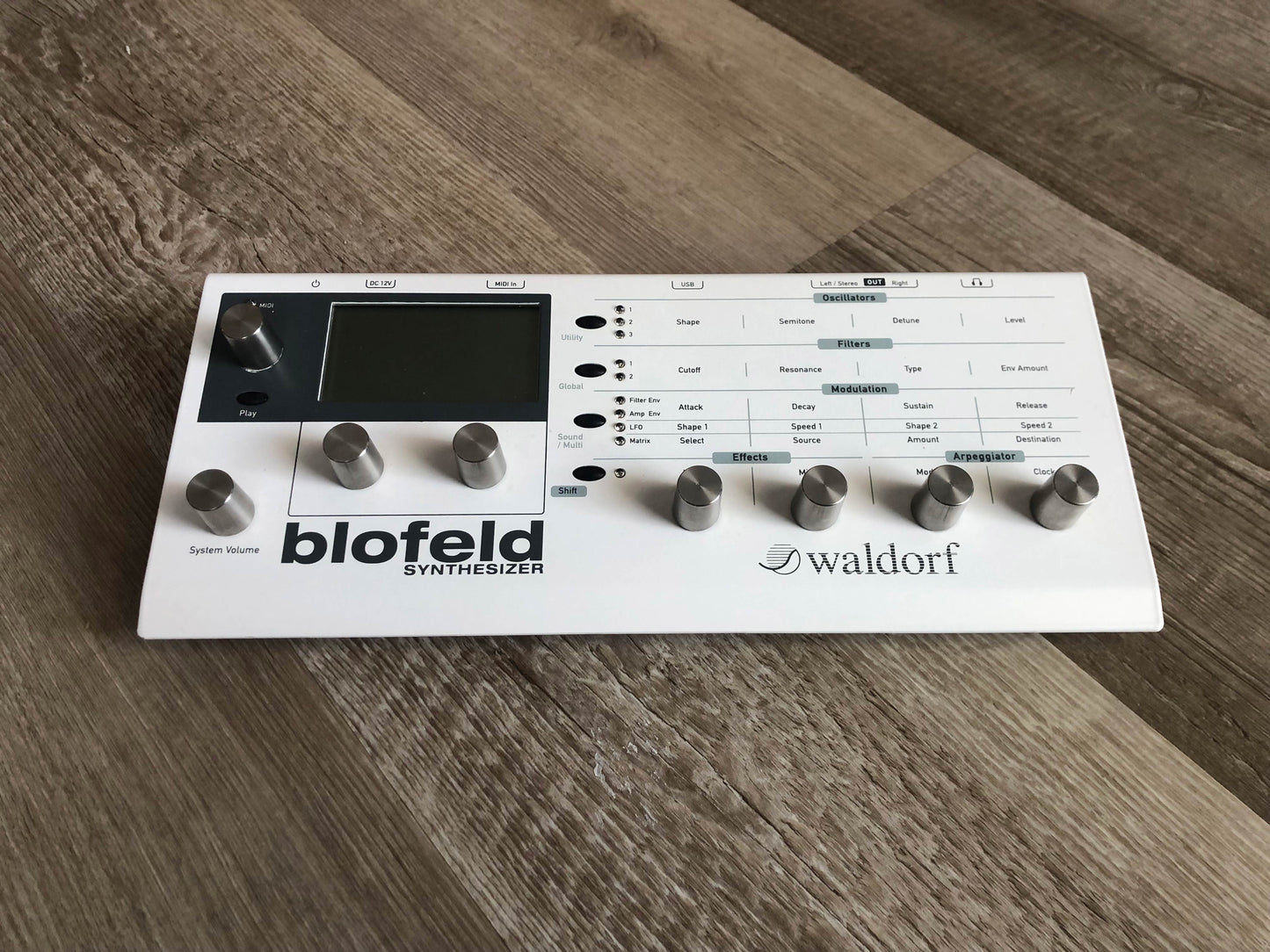Waldorf Blofeld Desktop Wavetable & Analog Modeling Synthesizer (White)