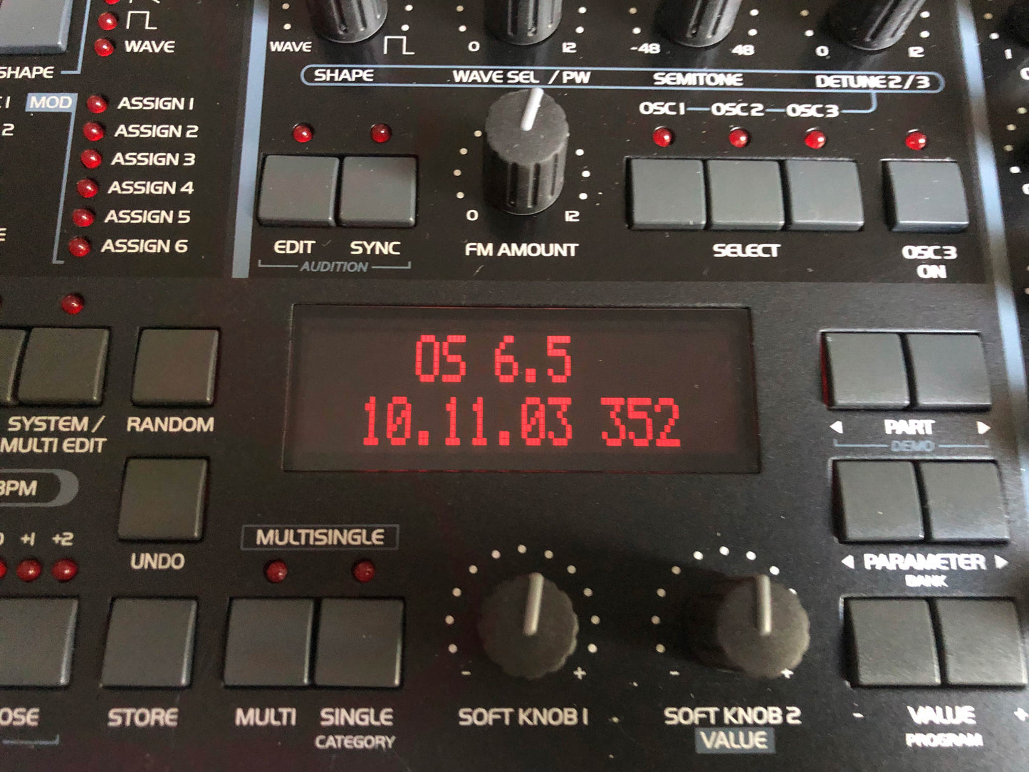 Access Virus C Desktop, New Power Filter Cap + Battery, Low-Hours All-ALPS Panel Board, Custom Wood Sides + LUX PMVA LED