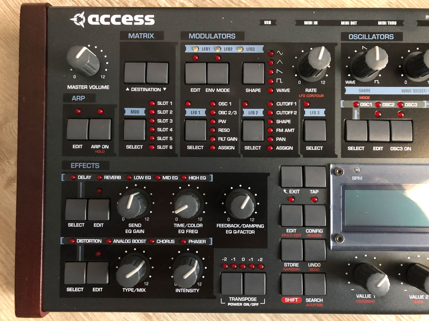 Access Virus TI Desktop w / All New Tacts, New Battery, Power Supply + HQ USB Cable