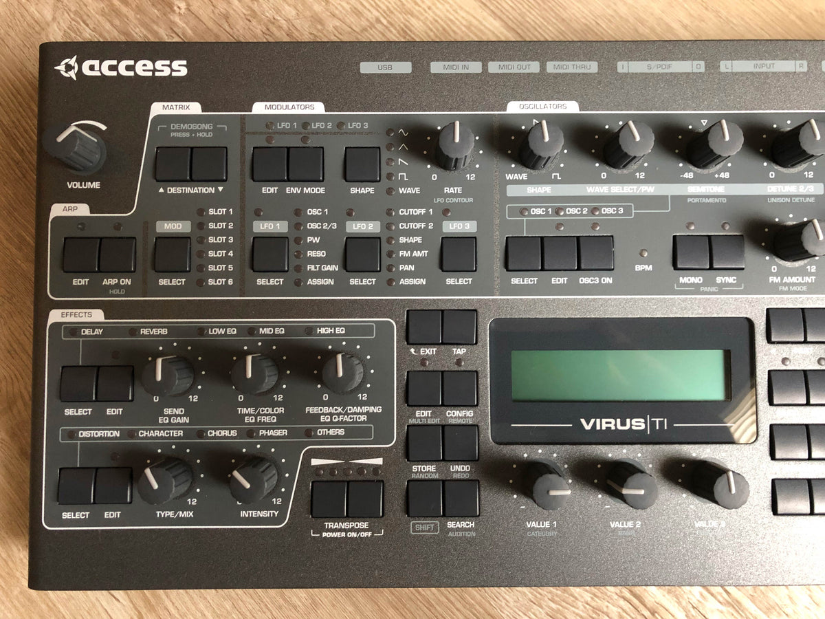 Access Virus TI2 Desktop Later Production Run w/ New PSU + New HQ USB Cable