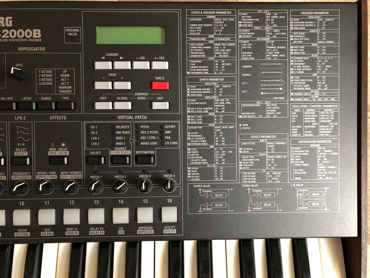 Korg MS2000B Gorgeous w/ Original Mic + PSU