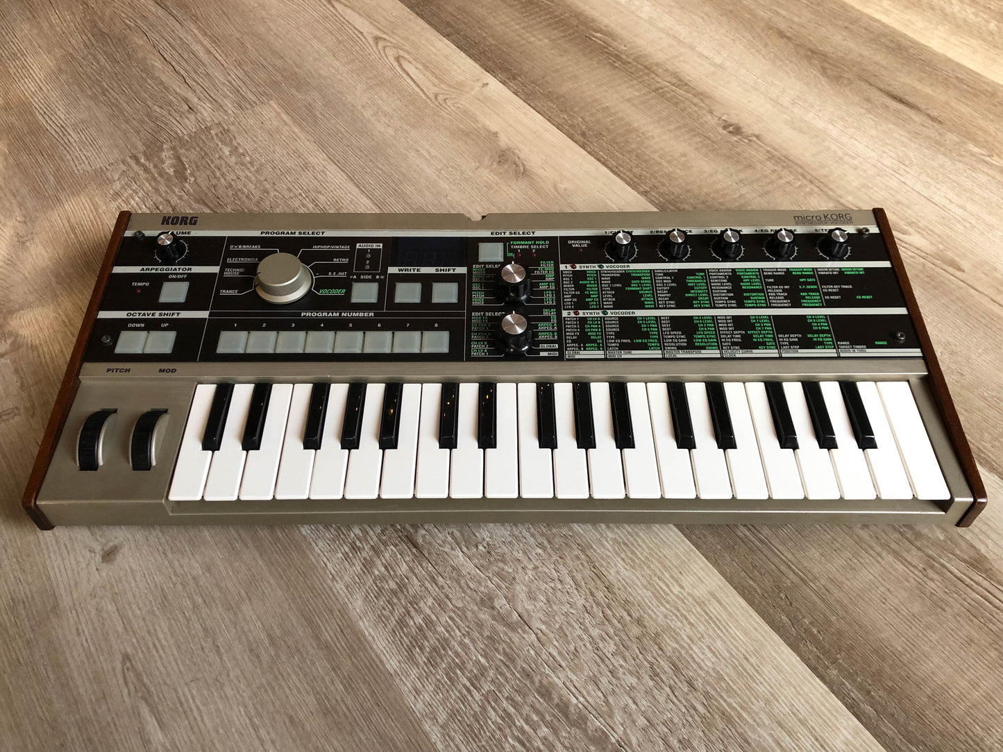 MicroKorg w/ All New Pots & Tacts, New Mic + Aftermarket PSU