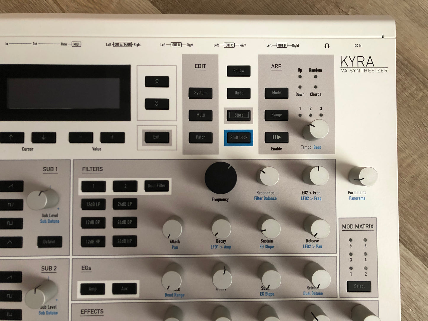 Waldorf Kyra Virtual Analog Desktop Synthesizer w/ Rack Ears + OG PSU