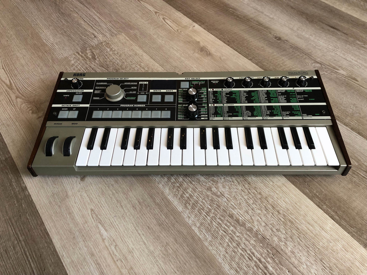 MicroKorg w/ All New Pots & Tacts, OG MIc + Aftermarket PSU