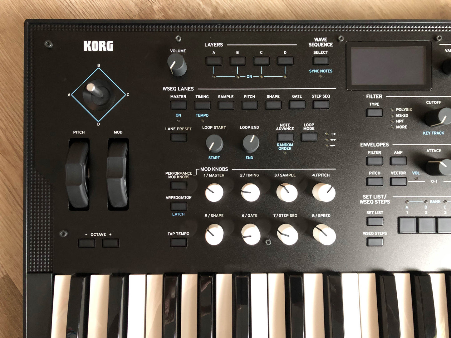 Korg Wavestate MKII Wave Sequencing Synthesizer w/ Aftermarket PSU