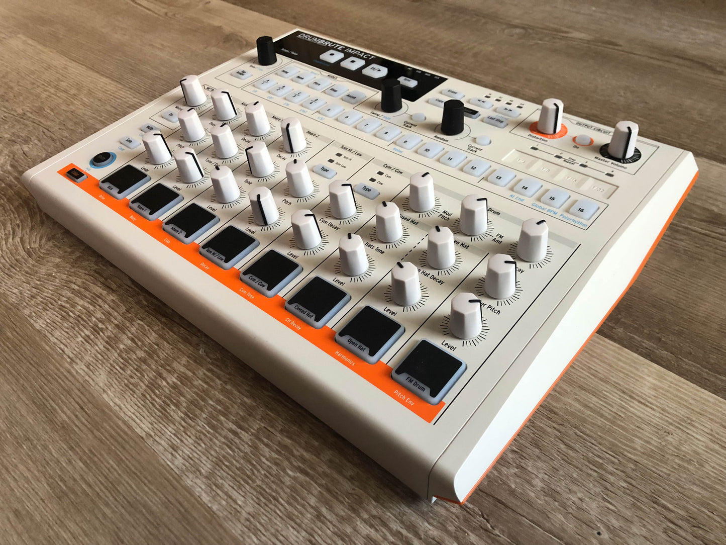 Arturia Drumbrute Impact 1984 Edition (White) Analog Drum Synthesizer, Mint w/ OG Box + PSU