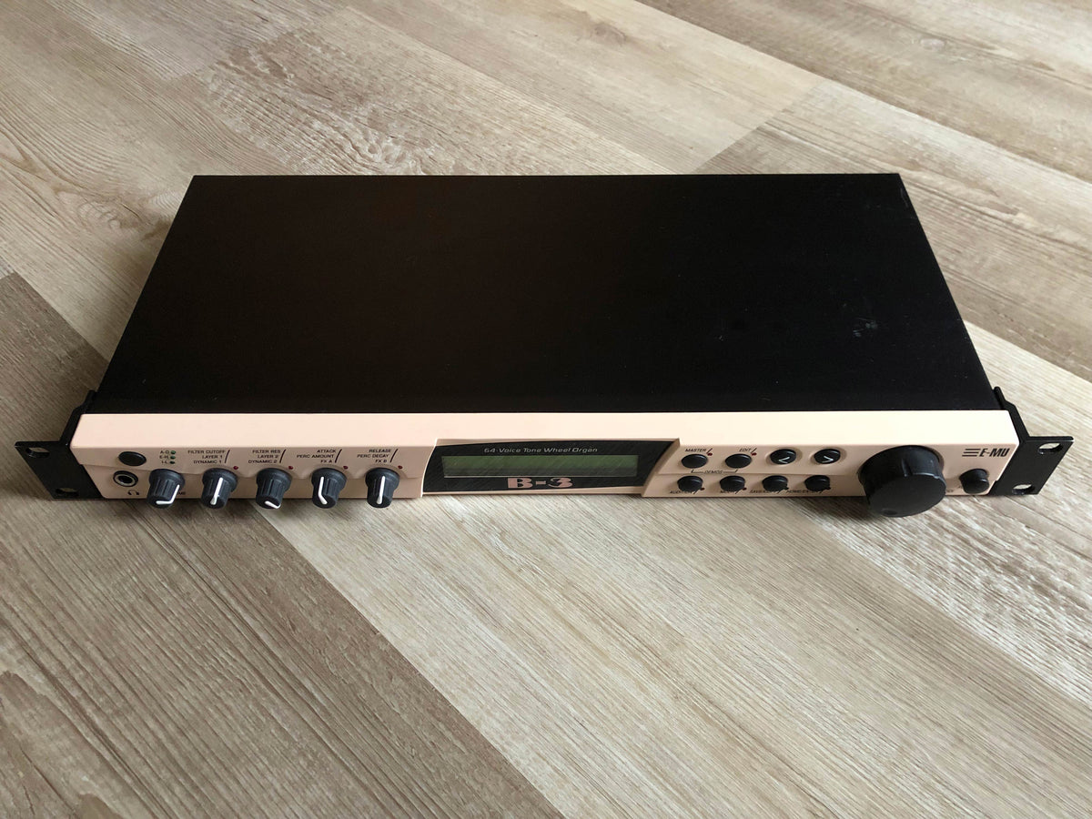 E-MU Systems B-3 Tonewheel Organ Sound Module in Beautiful Condition w/ New Encoder + Rack Ears