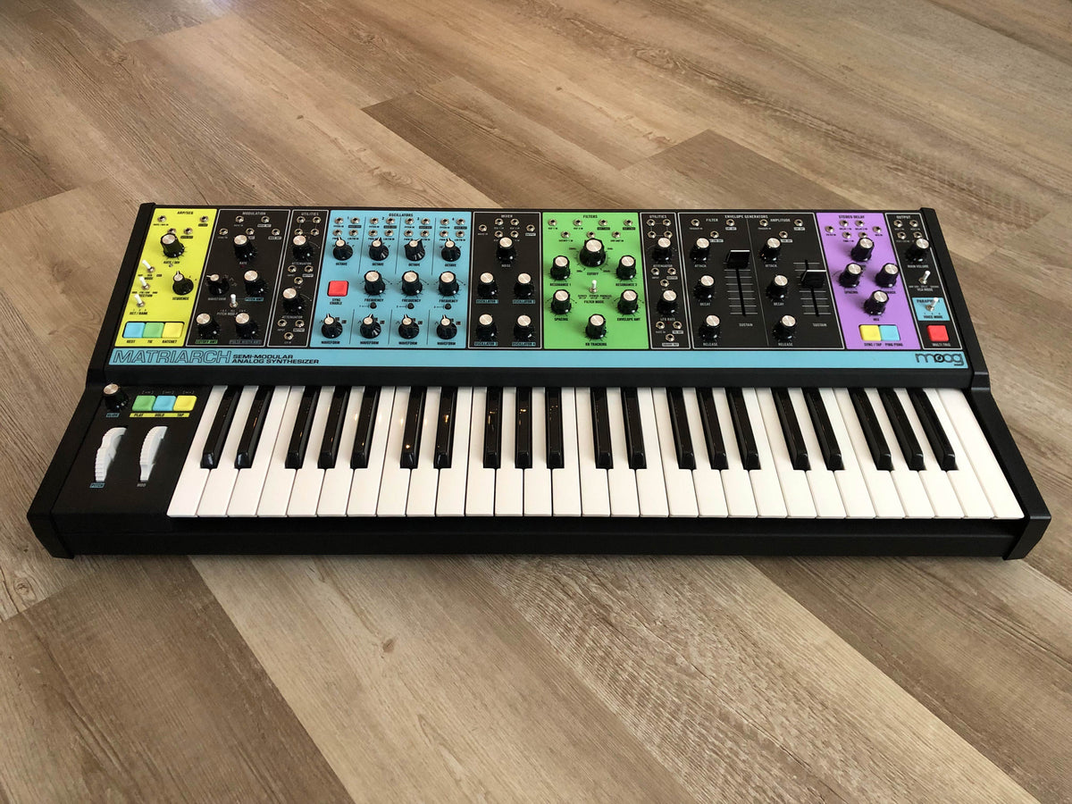 Moog Matriarch Semi-Modular Analog Synthesizer w/ OG Box & PSU, 15 Patch Cables + Manual & Recipe Book