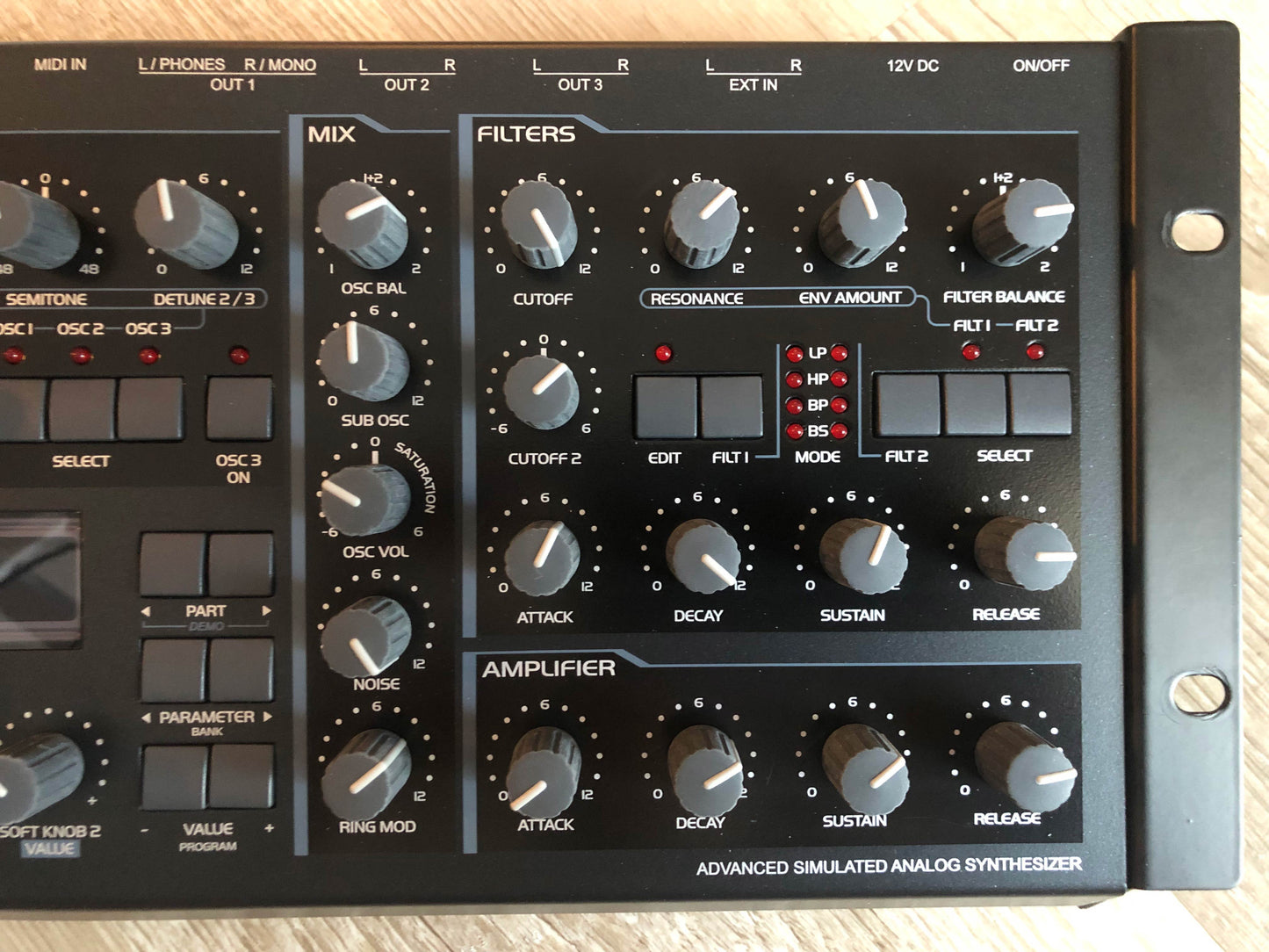 Access Virus C Rack, All New Tacts, New Power Filter Cap, Battery + PSU, OS 6.5