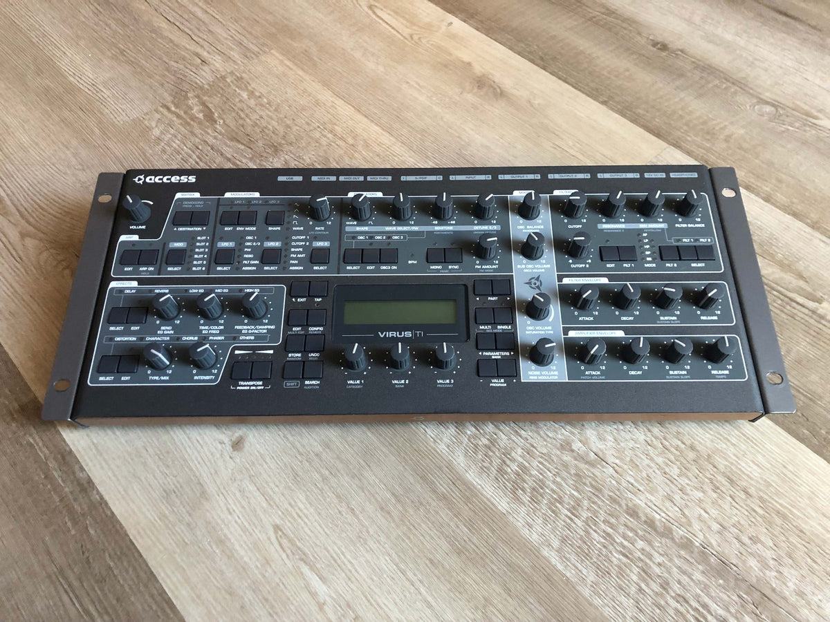 Access Virus TI2 Digital Synthesizer w/ Rack Mount Kit, New Battery + New PSU