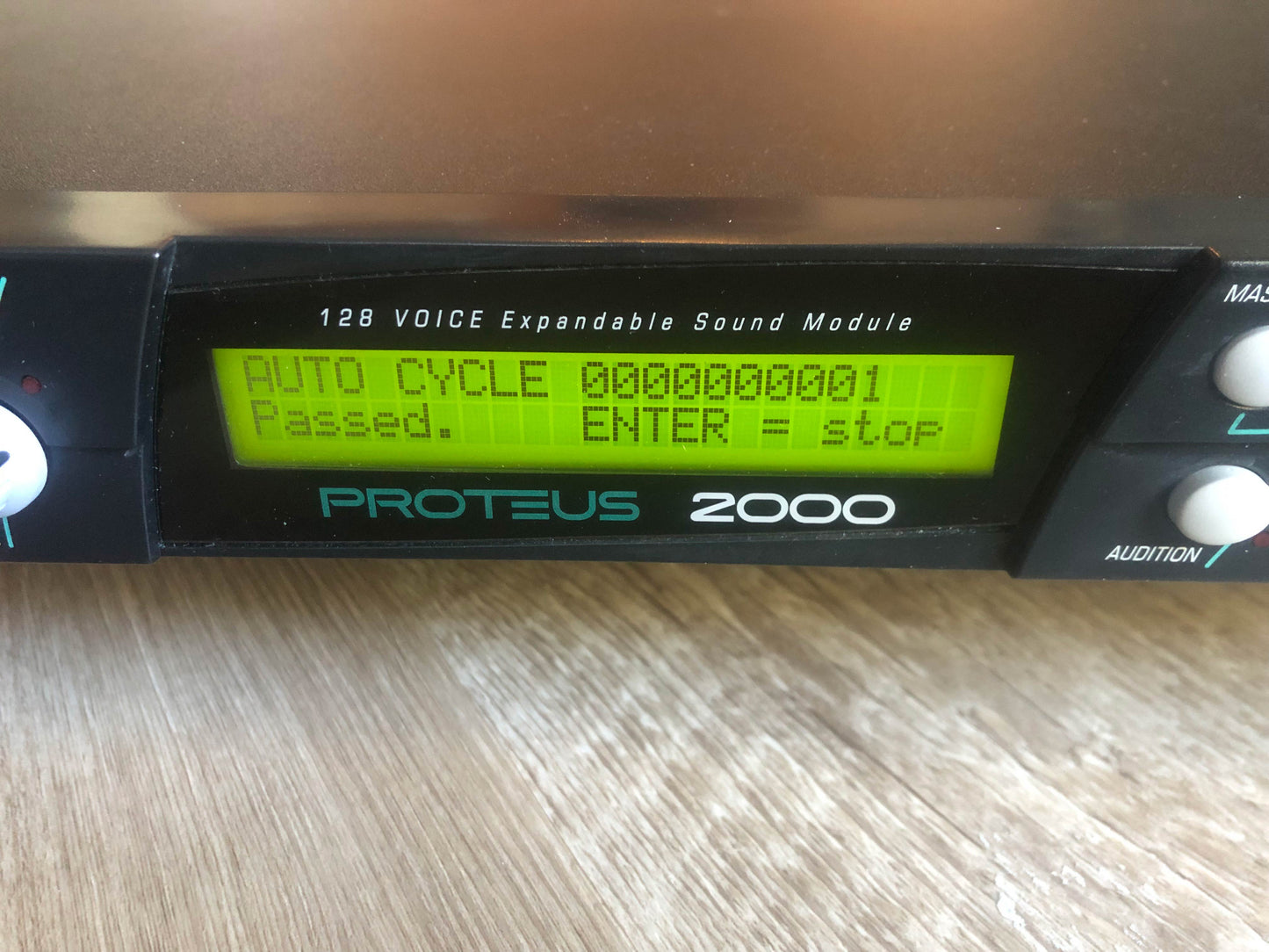 E-MU Systems Proteus 2000 Synthesizer Sound Module w/ New Encoder + Rack Ears