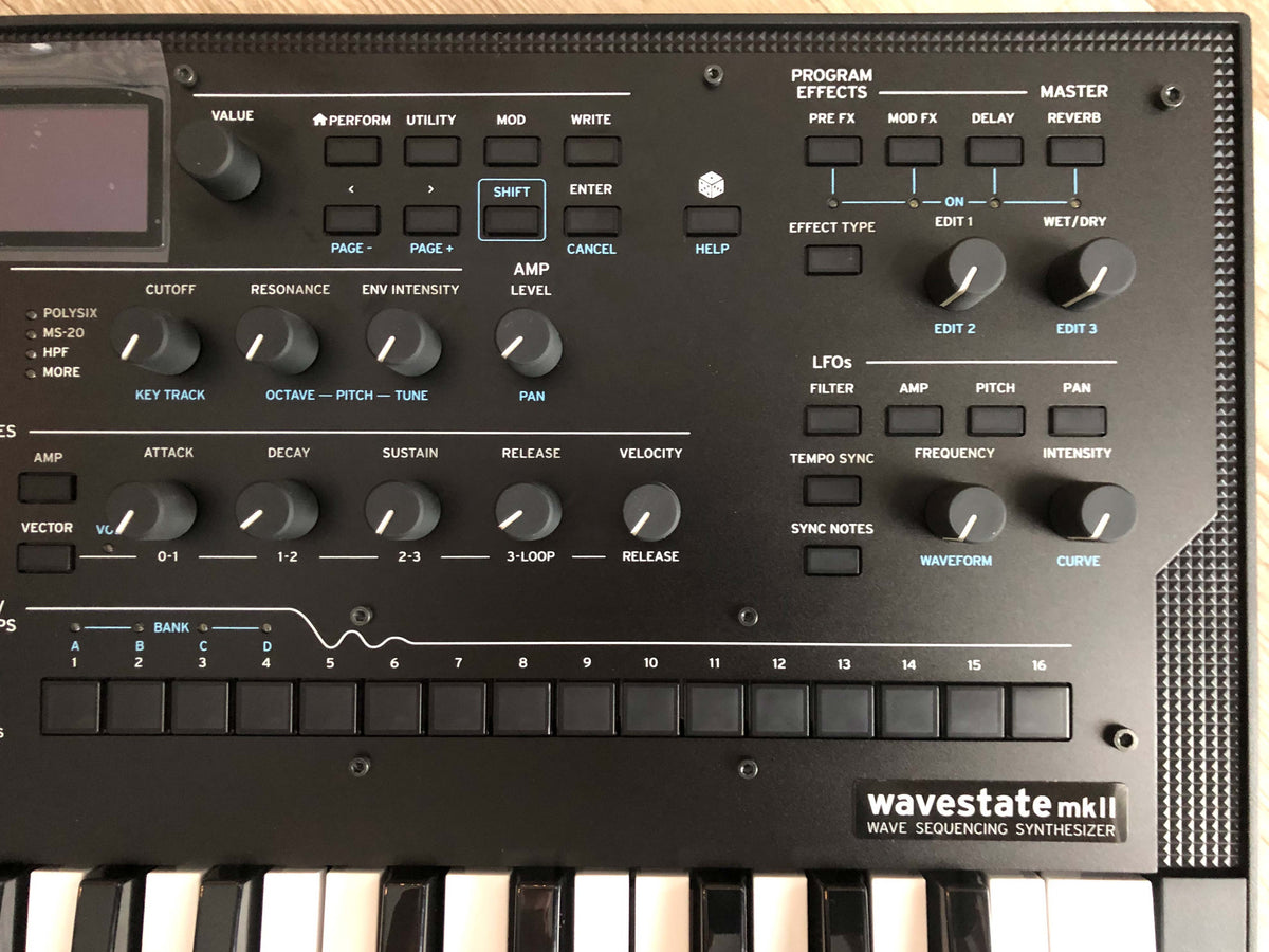 Korg Wavestate MKII Keyboard Synthesizer, Minty w/ Plastic still on LCD + OG PSU