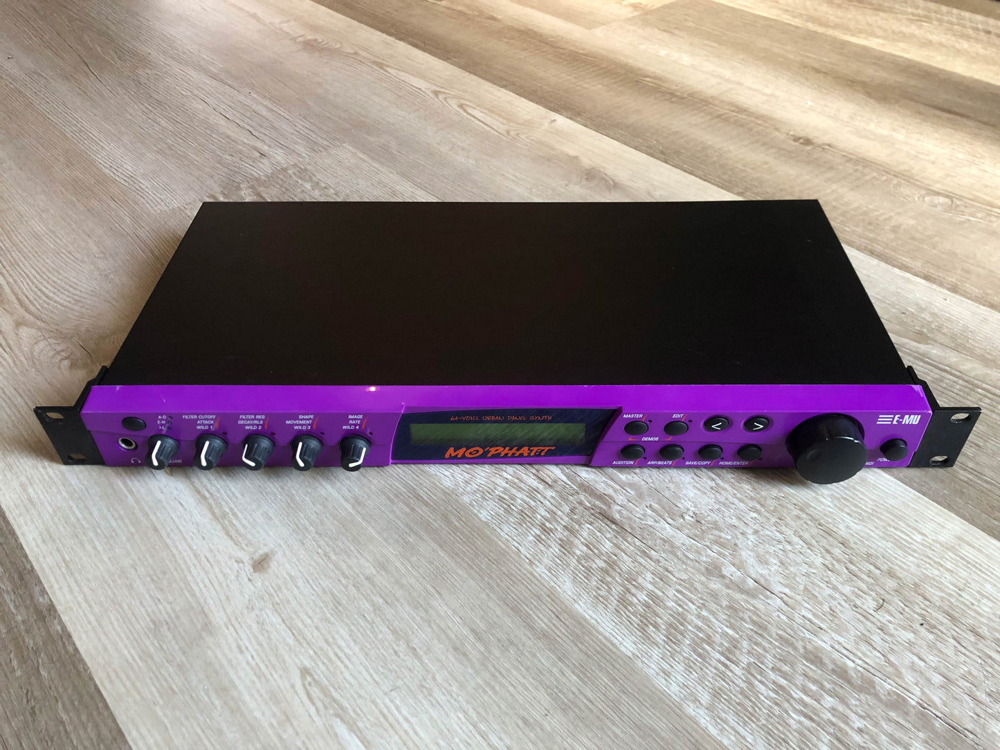 E-MU Systems Mo' Phatt 64-Voice Synthesizer w/ New Encoder + New, Modern PSU