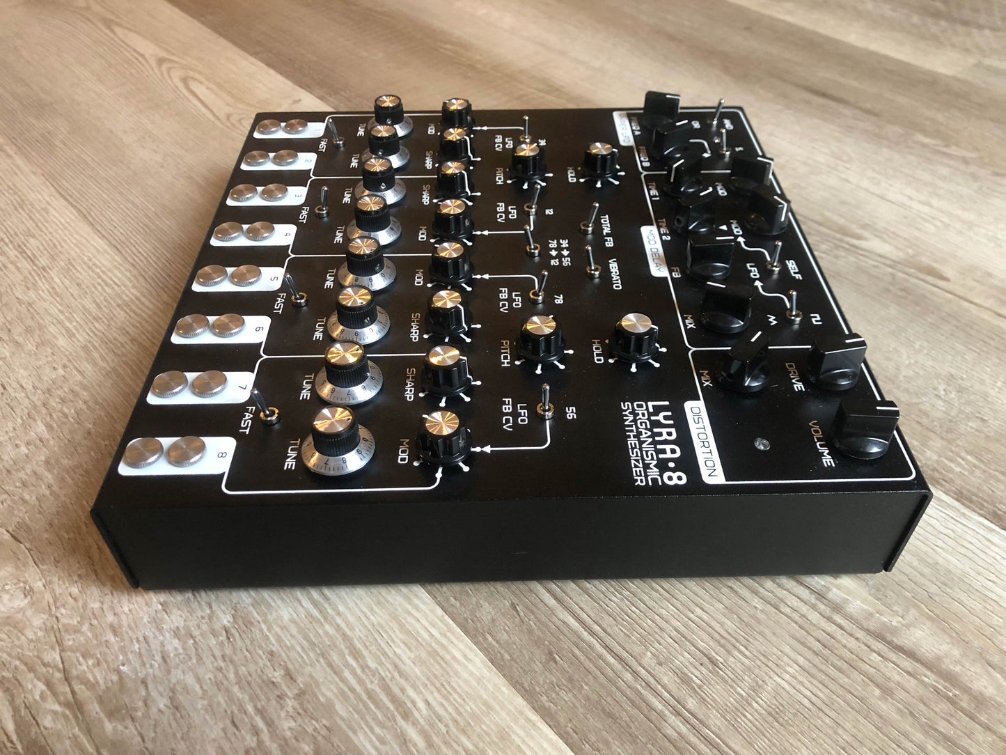 Custom SOMA Laboratory Lyra-8 Organismic Synthesizer Bundle w/ Tuner + Decksaver