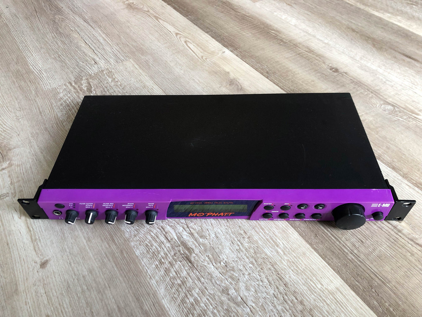 E-MU Systems Mo' Phatt Synthesizer Sound Module w/ New Encoder + Rack Ears