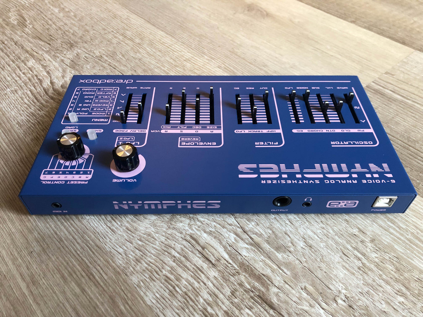 Dreadbox Nymphes 6-Voice Analog Synthesizer Near-Mint w/ Box, MIDI Adapter + USB Cable