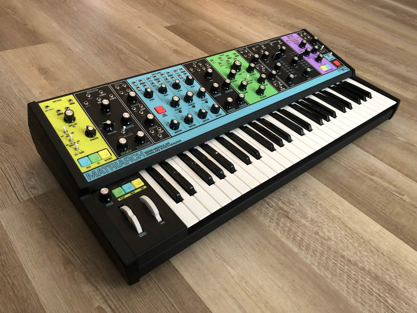 Moog Matriarch Semi-Modular Analog Synthesizer w/ OG Box & PSU, 15 Patch Cables + Manual & Recipe Book