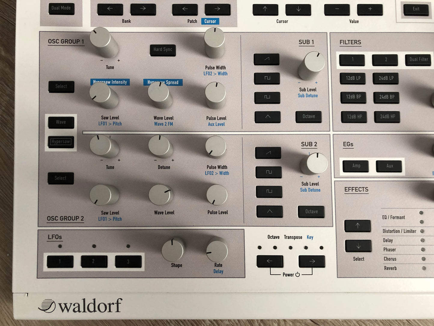 Waldorf Kyra Virtual Analog Desktop Synthesizer w/ Rack Ears + OG PSU