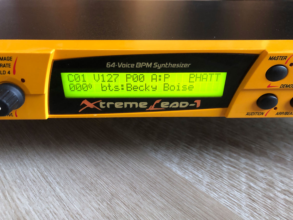 E-MU Xtreme Lead Synthesizer Sound Module w/ XLEAD & PHATT ROMs, New Encoder + Rack Ears