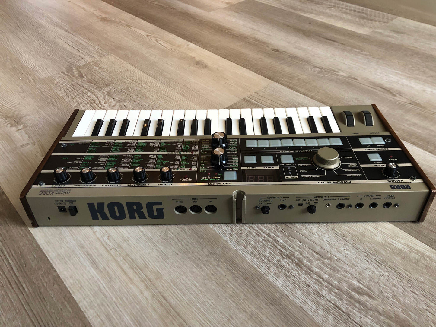 Budget MicroKorg w/ Aftermarket Power Supply (no Mic)