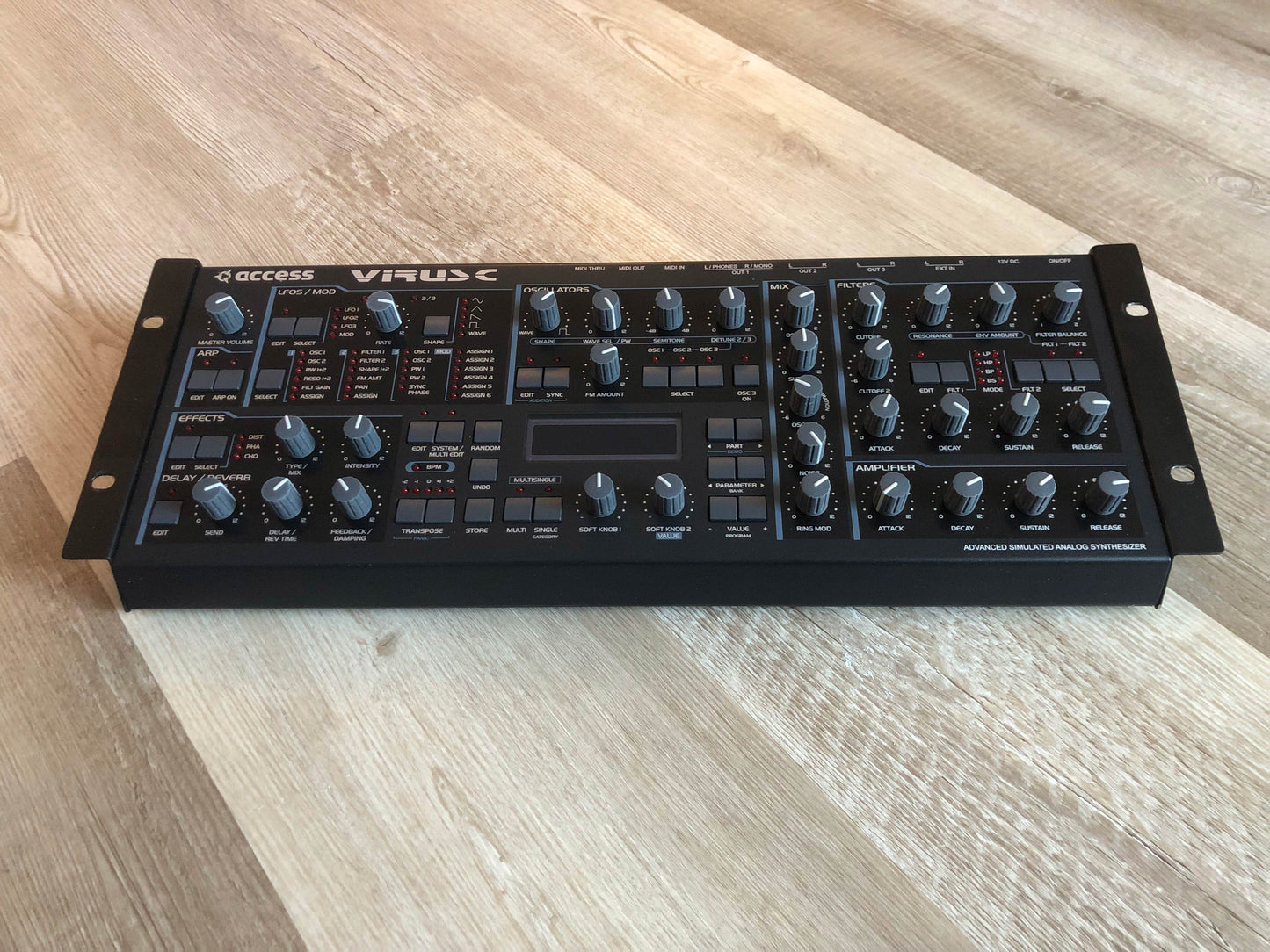 Access Virus C Rack, All New Tacts, New Power Filter Cap, Battery + PSU, OS 6.5