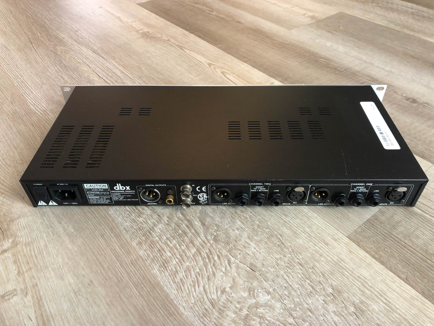 DBX 386 Dual Vacuum Tube Preamp w/ New Tubes, New Caps in Analog Path, Lubed & Calibrated