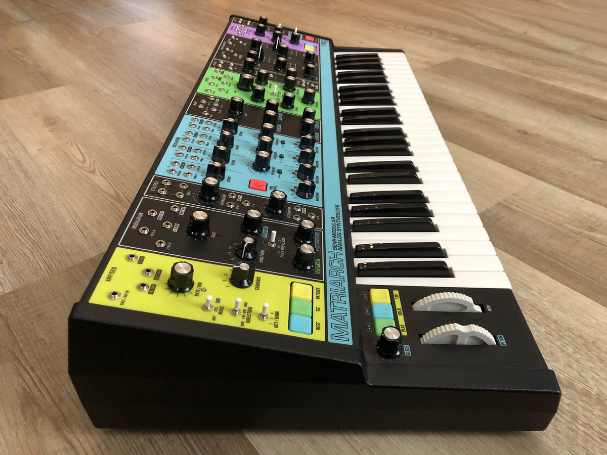 Moog Matriarch Semi-Modular Analog Synthesizer w/ OG Box & PSU, 15 Patch Cables + Manual & Recipe Book