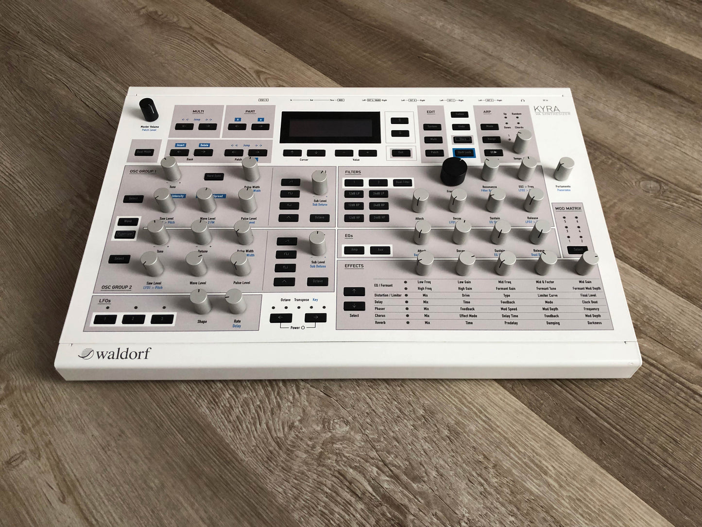 Waldorf Kyra Virtual Analog Desktop Synthesizer w/ Rack Ears + OG PSU