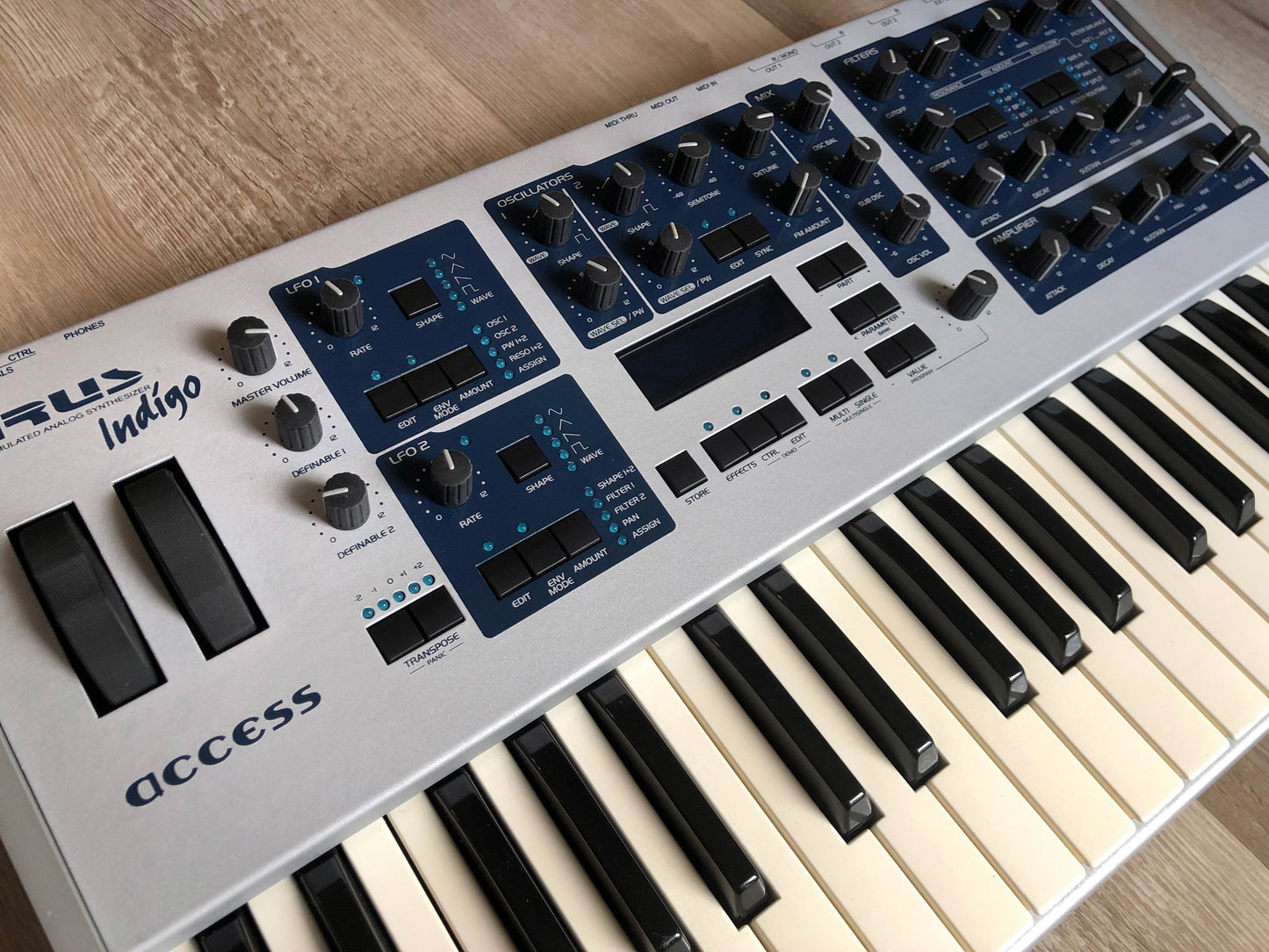 Access Virus Indigo w/ All New Tacts, New Display, Key Contact Board, Battery, Power Switch + PSU