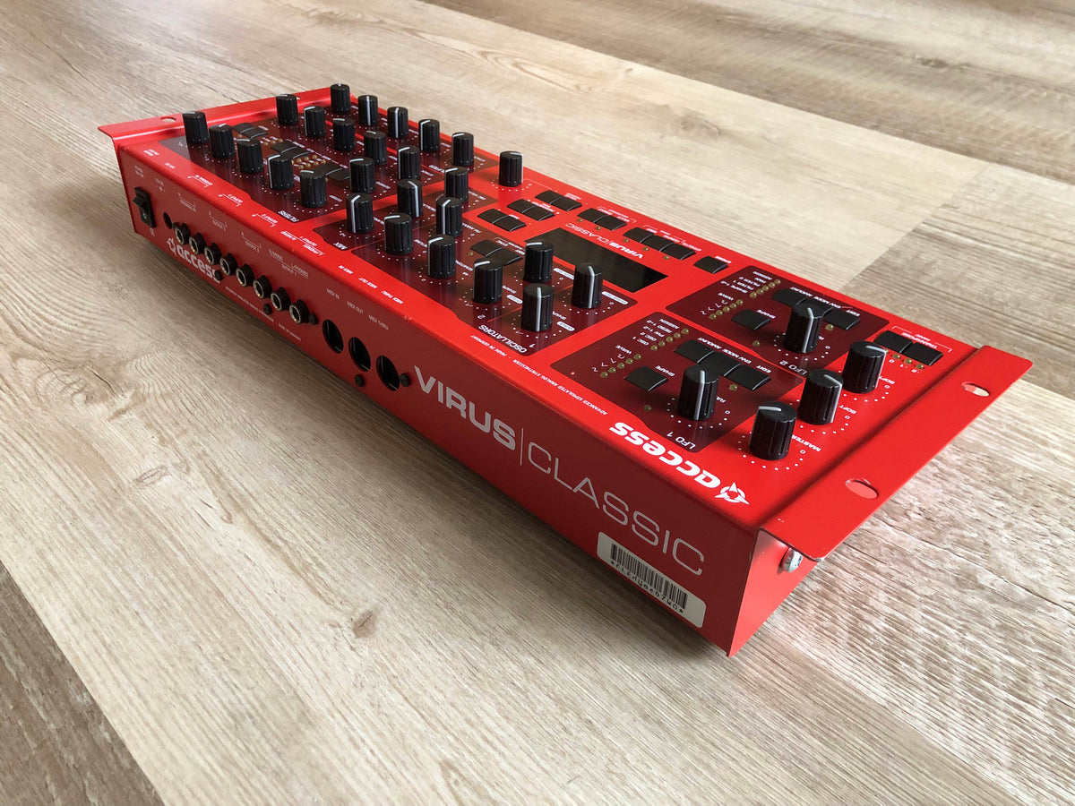 Access Virus Classic Desktop, Fully Recapped w/ All New Tacts, New Power Switch, Battery, Triad PSU + Original Red Rack Ears