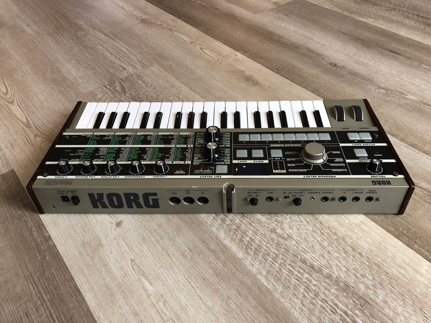 MicroKorg w/ All New Pots & Tacts, OG MIc + Aftermarket PSU
