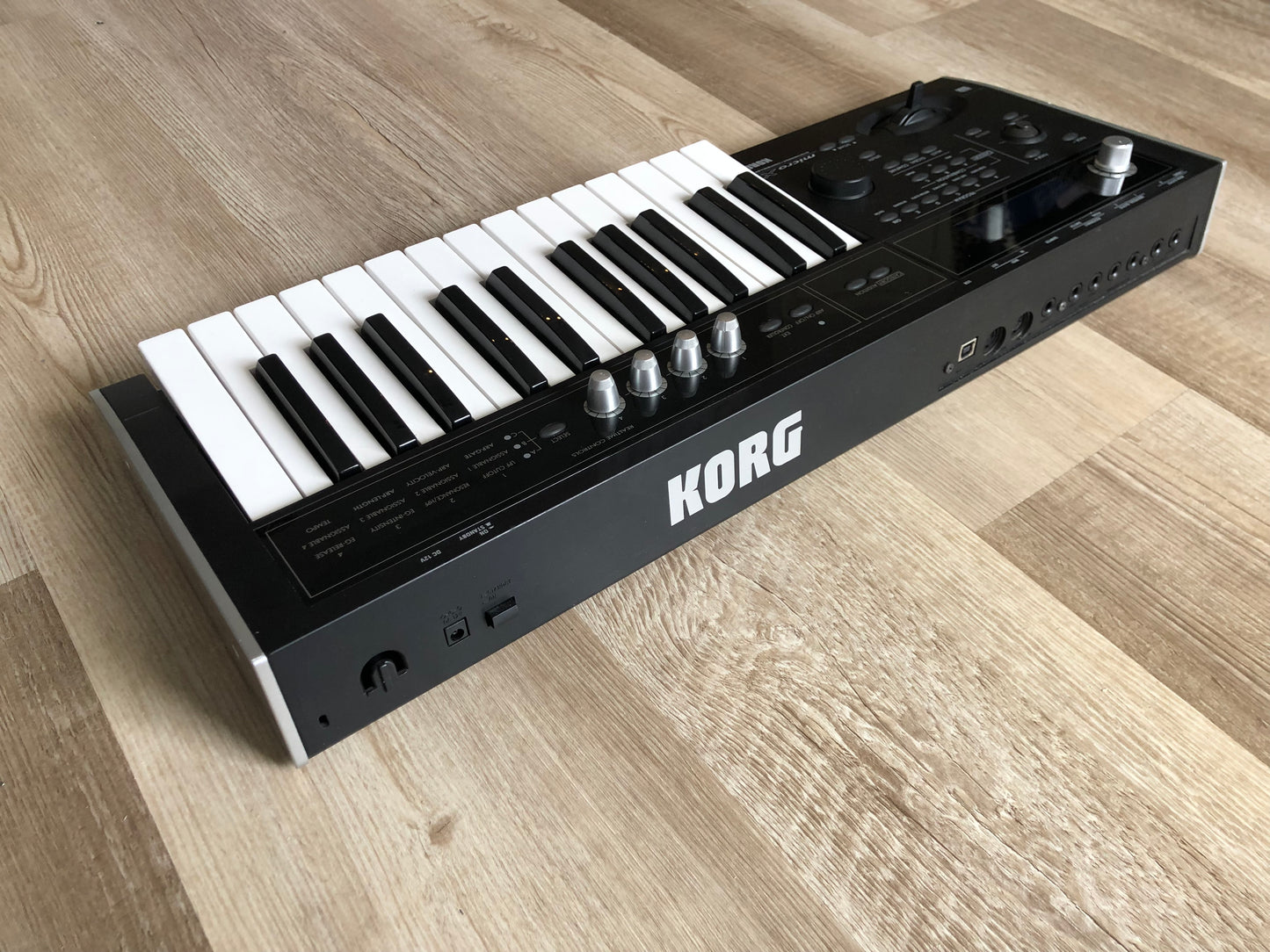 Korg MicroX w/ Orange Carrying Case + Aftermarket PSU