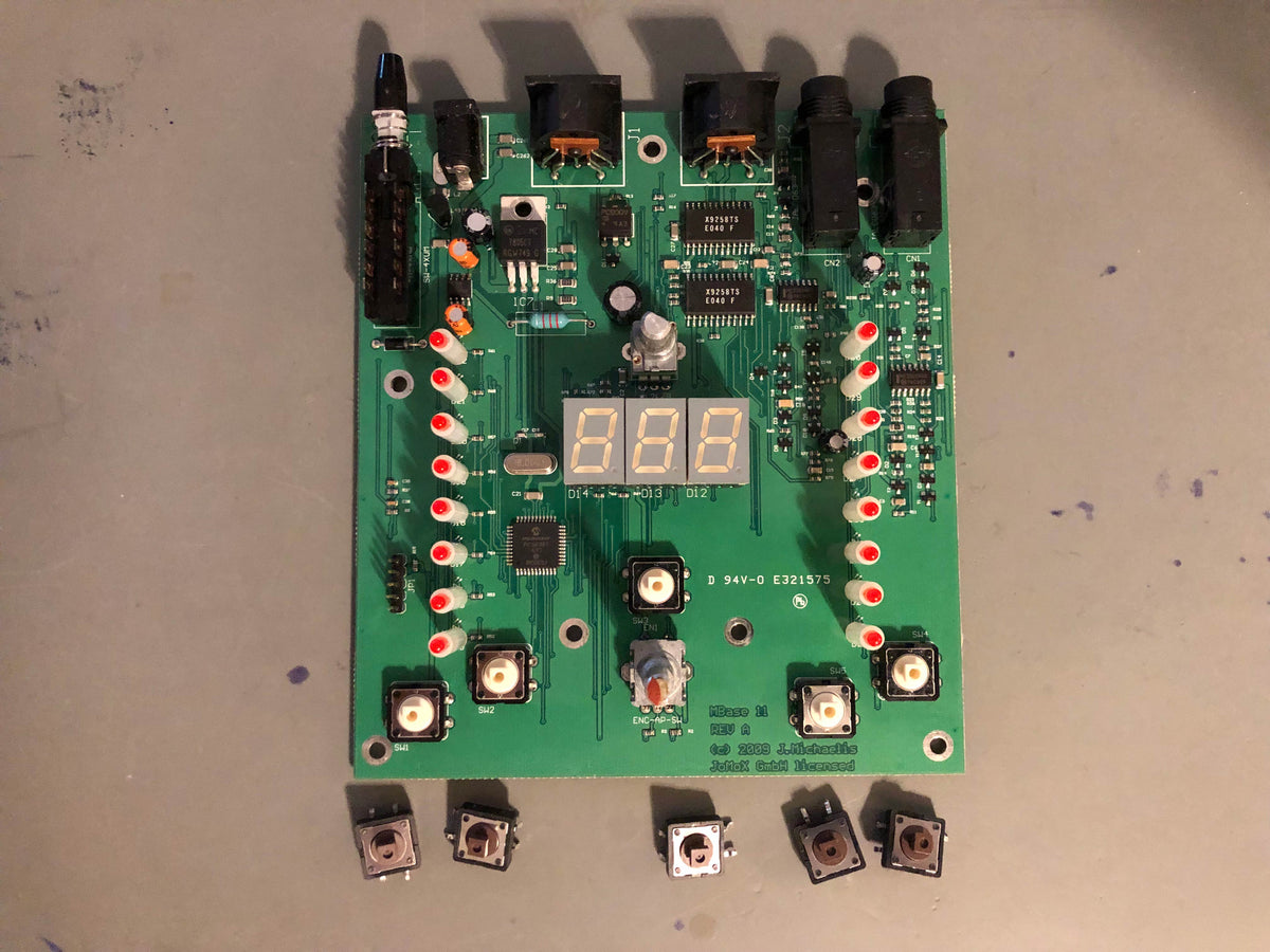 Jomox MBase 11 Analog Kick Drum Synthesizer w/ All New Tacts + OG PSU