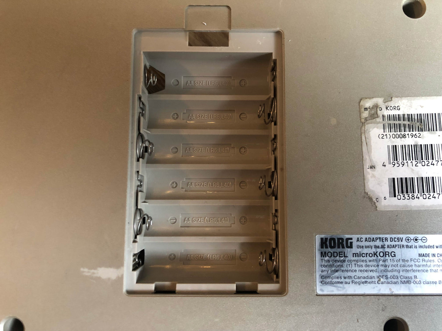 OEM Korg MicroKorg Bottom Frame in Good Condition