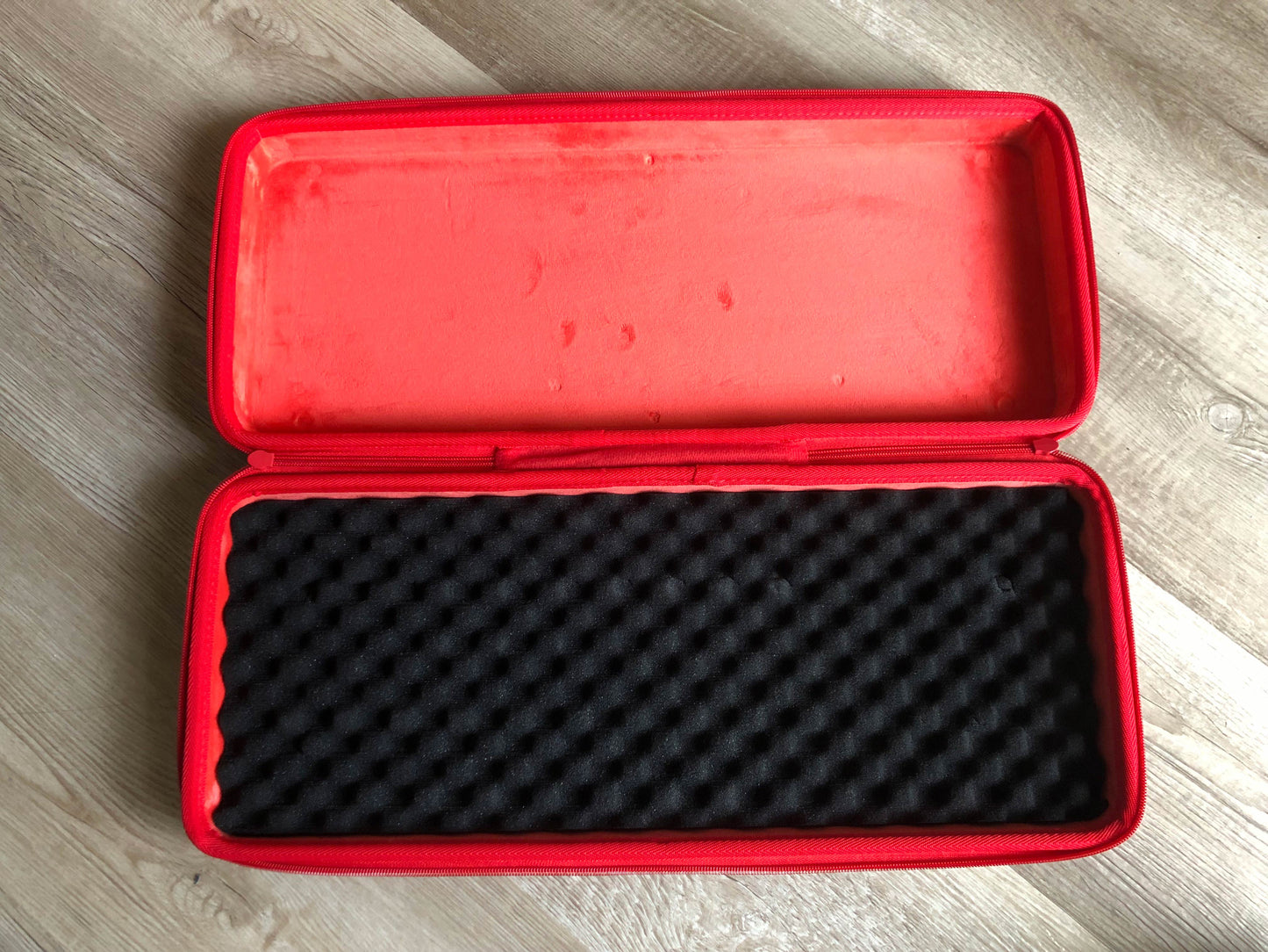 LTGEM Hard Case for Akai MPK Mini Plus in Black + Red
