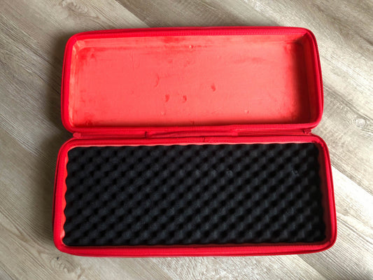 LTGEM Hard Case for Akai MPK Mini Plus in Black + Red